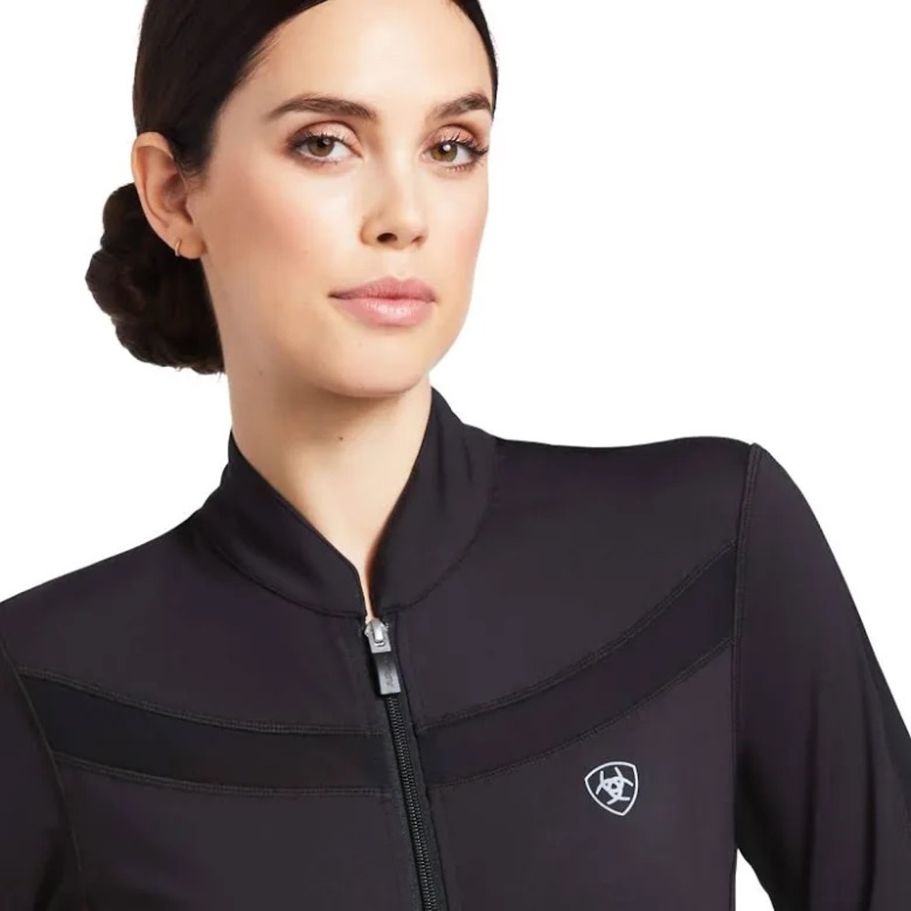 Ariat Women's Ascent Full Zip Black Equestrian Jacket - Picture 6 of 13